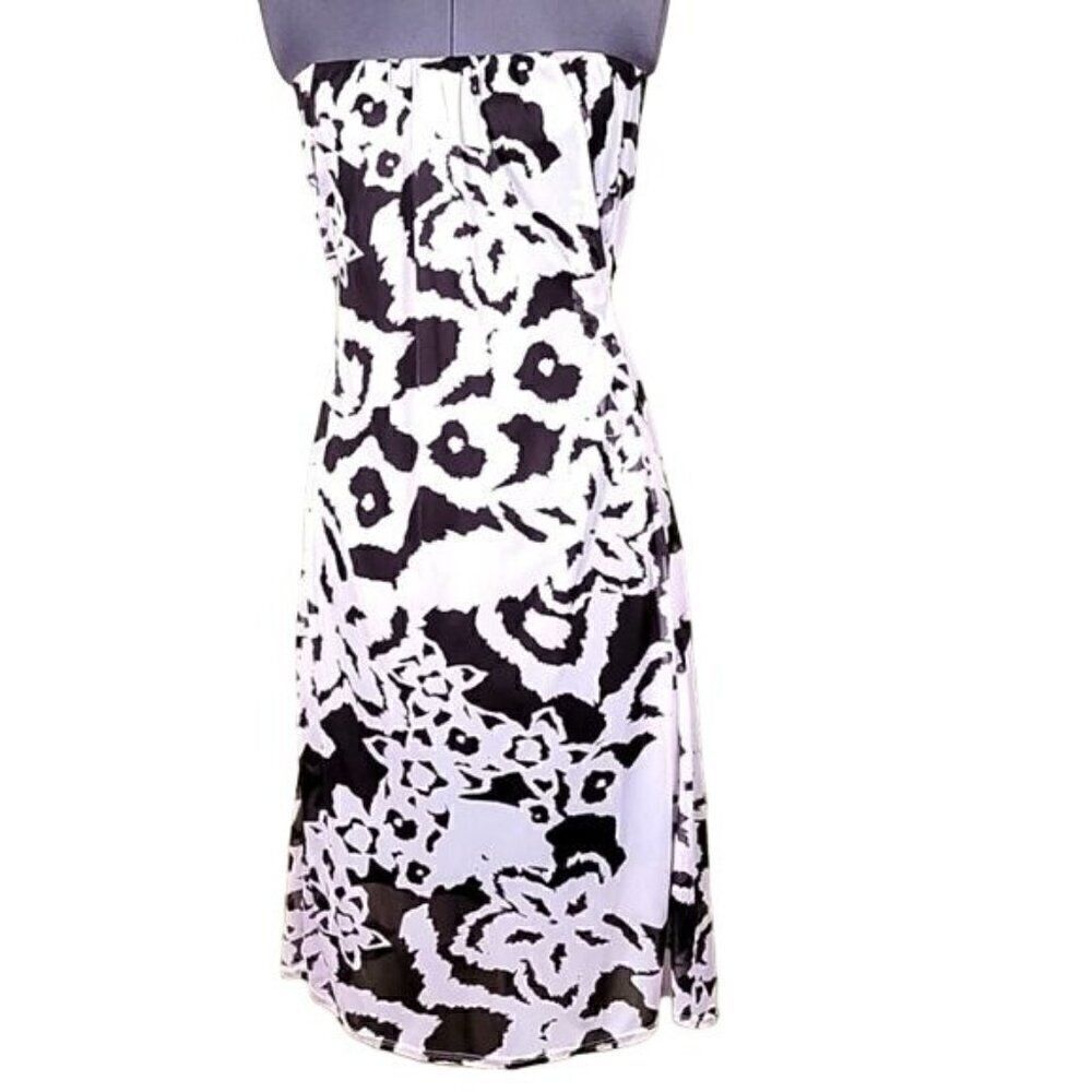 Kokoon Black & White Strapless Dress Sz XS